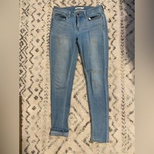 Levi’s light wash denim jeans